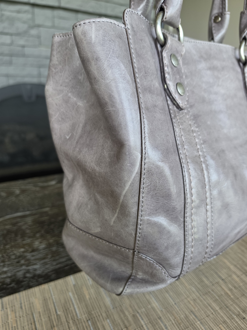 Frye Melissa Amethyst Leather Tote - Picture 4 of 8